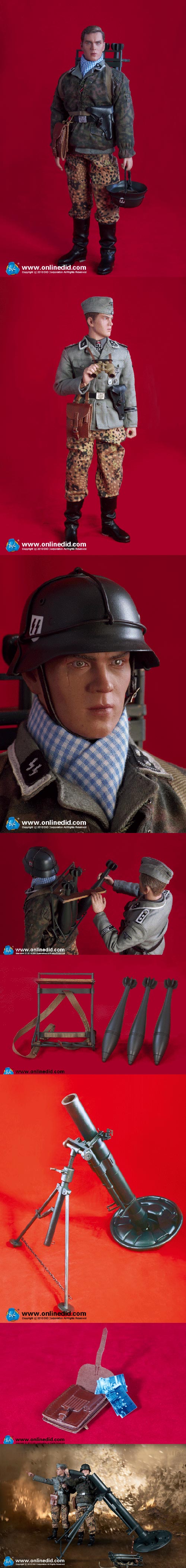 【DID】D80076 12th SS PANZER DIVISION NCO with 12cm Granatwerfer 42 Hayden Christ