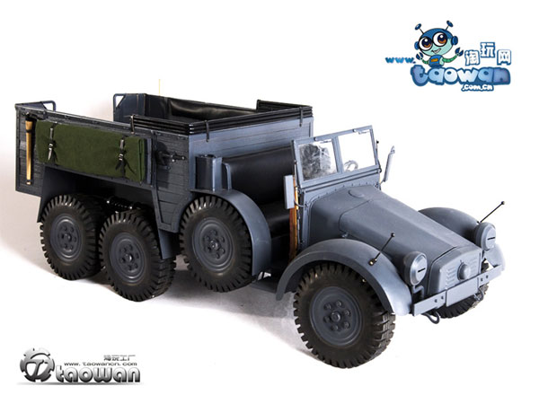 【トゥワン】TAOWAN- 1/6 Scale Vehicule:WWII German 6x4 Truck KRUPP PRITZE (KFZ.70) 6(Gray Version)
