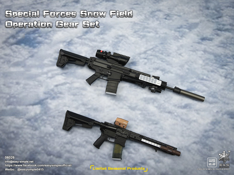 【EASY&SIMPLE】06026 Special Forces Snow Field Operation Gear Set スノー