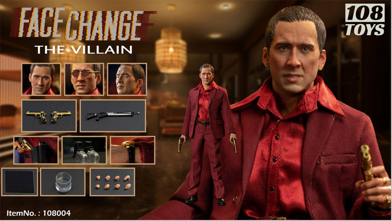 【108Toys】108004 1/6 Face Change The Villain フェイスチェンジ ヴィラン 1/6スケール男性フィギュア