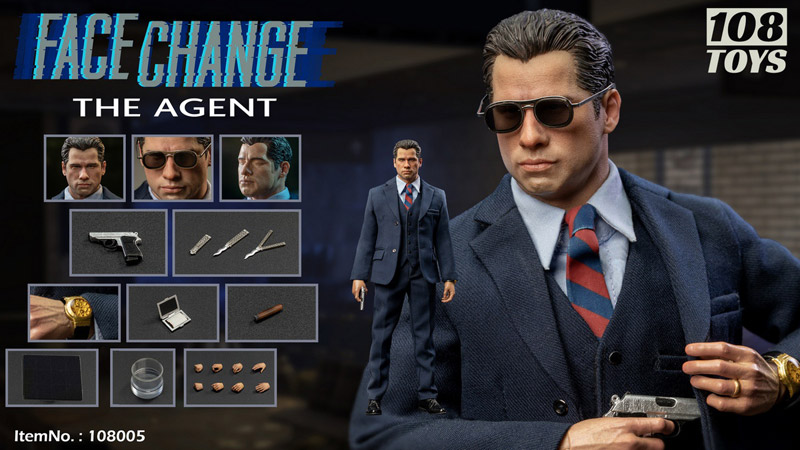 【108Toys】108005 1/6 Face Change The Agent フェイスチェンジ エージェント 1/6スケール男性フィギュア