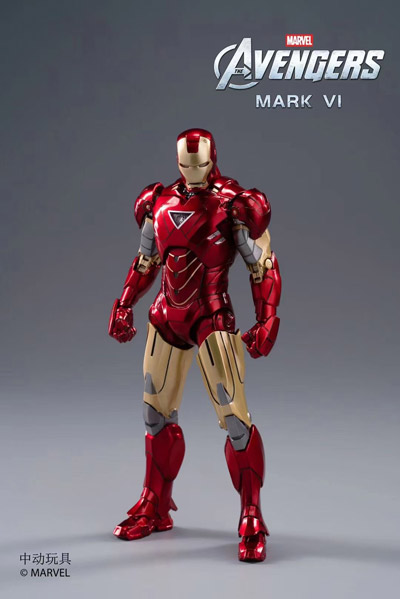 【ZDTOYS】中動玩具 1907-06 1/10  「アベンジャーズ」 アイアンマン マーク6 発光版 1/10スケール アクションフィギュア