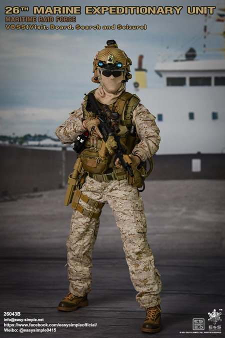 【EASY&SIMPLE】26043B 26th Marine Expeditionary Unit Maritime Raid Force Visit Board Search Seizure(VBSS)
