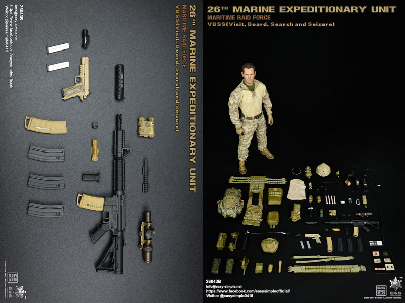 【EASY&SIMPLE】26043B 26th Marine Expeditionary Unit Maritime Raid Force Visit Board Search Seizure(VBSS)