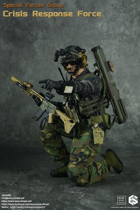 【EASY&SIMPLE】26049R Special Forces Group Crisis Response Force 1/6スケールミリタリーフィギュア