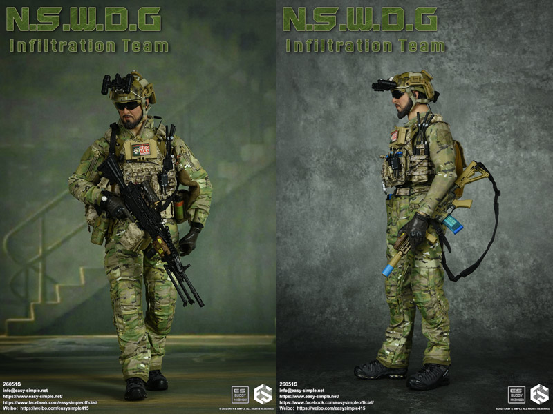 EASY&SIMPLE】26051S N.S.W.D.G Infiltration Team 1/6スケール