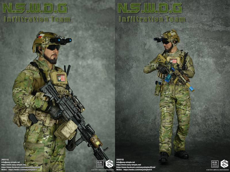 【EASY&SIMPLE】26051S N.S.W.D.G Infiltration Team 1/6スケールミリタリーフィギュア