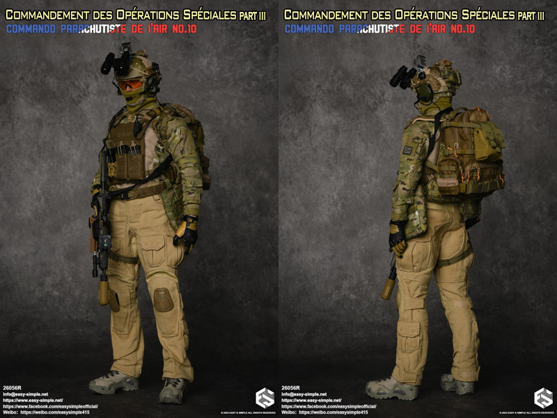 【EASY&SIMPLE】26056R Commandement des opérations spéciales Part III COMMANDO PARACHUTISTE DE l'AIR NO.10