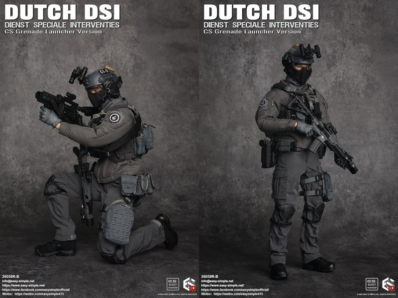 【EASY&SIMPLE】26058RB Dutch Dienst Speciale Interventies CS Grenade Launcher Version