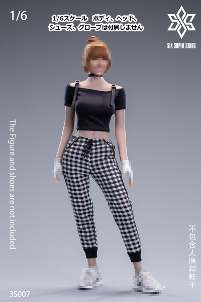 【3STOYS】3S007 1/6 Plaid Pants Set 女性用チェック柄パンツ セット 1/6スケール 女性ドール用コスチューム