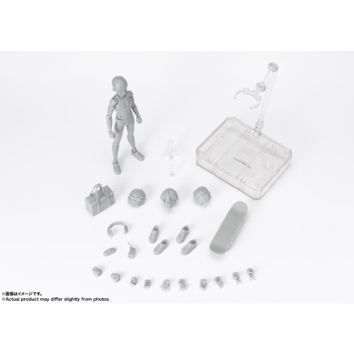 【バンダイ】S.H.Figuarts ボディくん -スクールライフ- Edition DX SET (Gray Color Ver.)