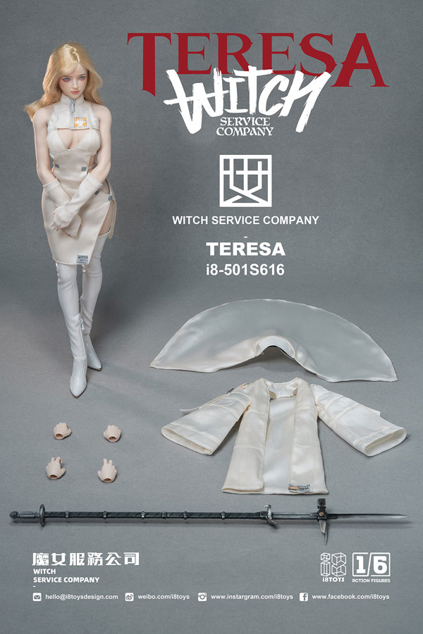 【i8TOYS】1/6 SERENE HOUND AGNES I8-501S615，WITCH SERVICE COMPANY TERESA I8-501S616