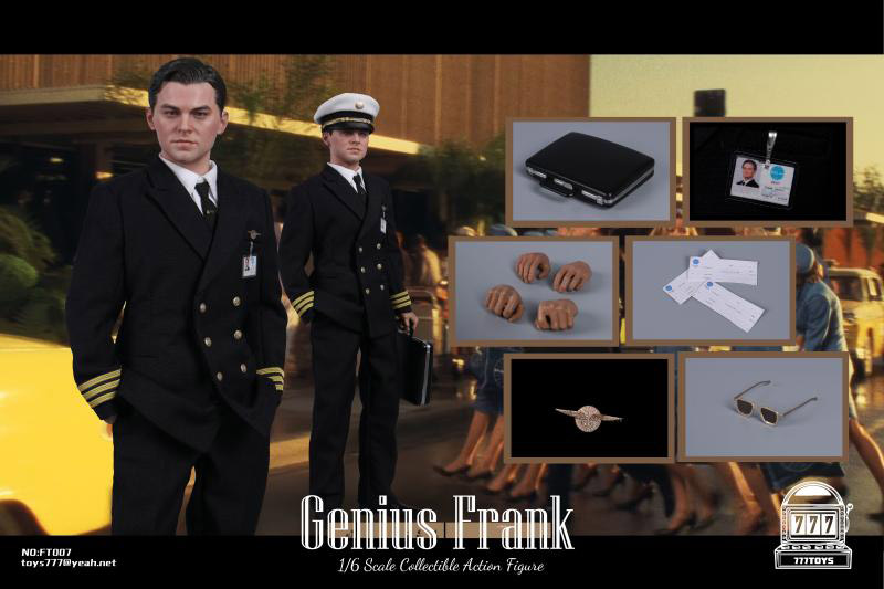 【777TOYS】FT007 1/6 Genius Frank アバグネイル 旅客機パイロット 1/6スケール男性フィギュア