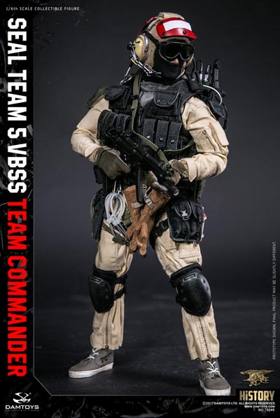 【DAM】78046 HISTORY SERIES 1/6 SEAL TEAM 5 VBSS TEAM COMMANDER アメリカ海軍特殊部隊 海上阻止・船舶臨検 コマンダー 1/6フィギュア