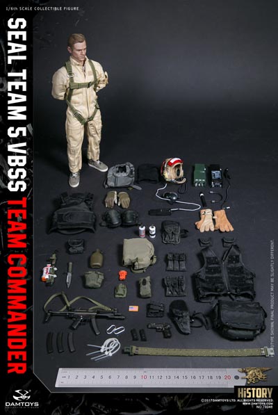 【DAM】78046 HISTORY SERIES 1/6 SEAL TEAM 5 VBSS TEAM COMMANDER アメリカ海軍特殊部隊 海上阻止・船舶臨検 コマンダー 1/6フィギュア