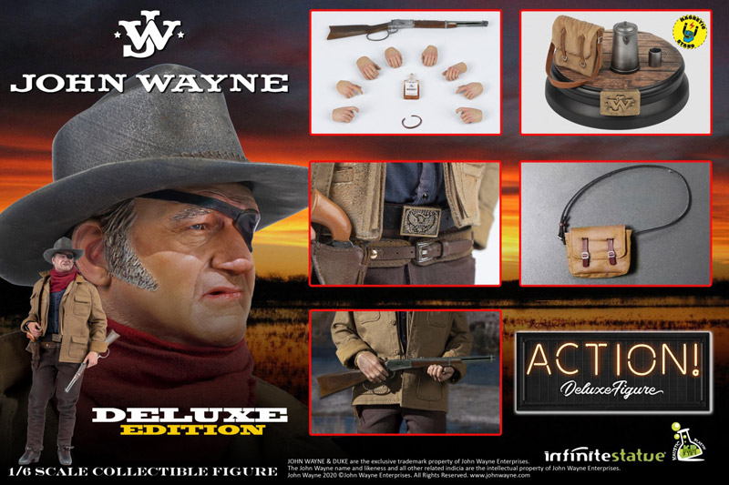 【Kaustic Plastik and Infinite Statue】78476 John Wayne Official 1/6 Action Figure Deluxe Editio
