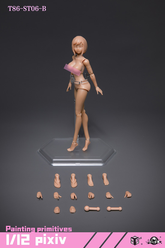 【86TOYS & Longshan Metal】T86-ST05-A/B T86-ST06-A/B 1/12 female body with fat hip 女性 美少女 アクションフィギュアボディ