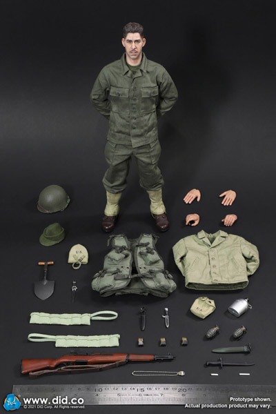 【DID】A80155 WW2 US 2nd Ranger Battalion Series 6 - Private Mellish アメリカ陸軍 第2レンジャー大隊 メリッシュ二等兵 小銃手