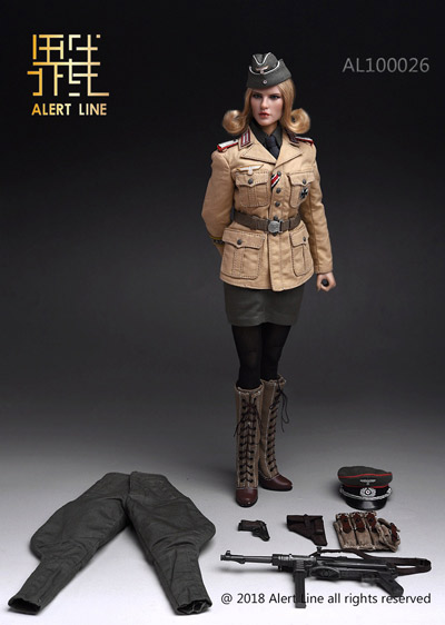 【AlertLine】AL100026 1/6 WW2 ドイツ軍 アフリカ軍団 女性兵士 1/6スケール女性フィギュア