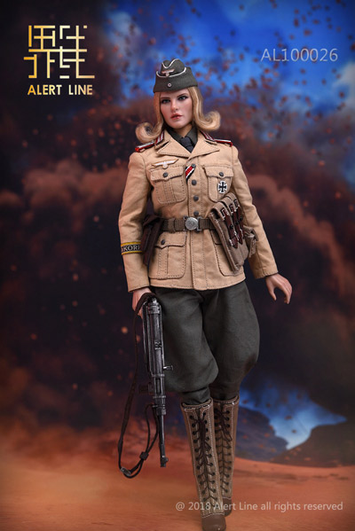 【AlertLine】AL100026 1/6 WW2 ドイツ軍 アフリカ軍団 女性兵士 1/6スケール女性フィギュア