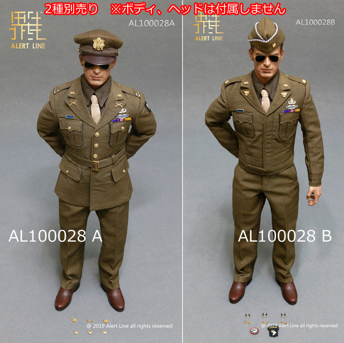 【AlertLine】AL100028 AB 1/6 WW2 U.S.Army Officer Uniform Suit アメリカ軍 オフィサー  装備セット 1/6スケール男性コスチューム