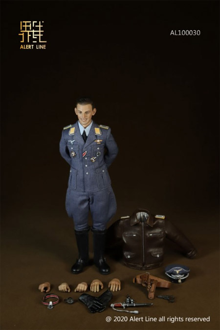 【AlertLine】AL100030 WWII Luftwaffe Fighter Ace Pilot 1/6 WW2 ドイツ空軍 エースパイロット 1/6スケールフィギュア