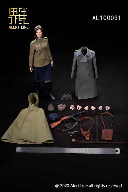 【AlertLine】AL100031 NKVD 1/6 WW2 ソビエト連邦軍 内務人民委員部 女性兵士 1/6スケール女性フィギュア