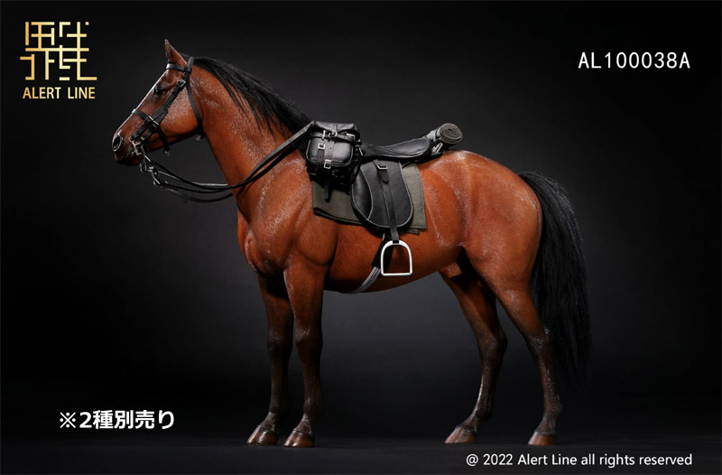 【AlertLine】AL100038 A/B 1/6 WW2 series German Battle Steed Warhorse ドイツ陸軍 軍馬 騎馬 1/6スケール馬フィギュア