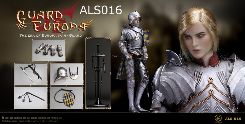 【POPtoys】ALS016/ALS017 1/6 The Era of Europa War Gothic Knight ゴシック・ナイト女騎士 1/6スケール女性フィギュア