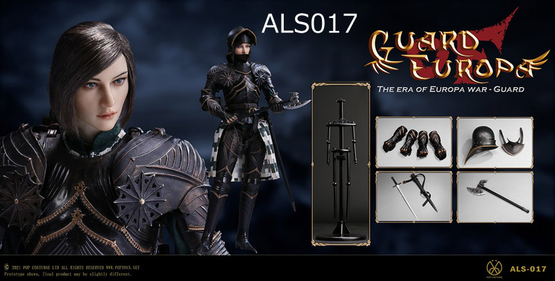 【POPtoys】ALS016/ALS017 1/6 The Era of Europa War Gothic Knight ゴシック・ナイト女騎士 1/6スケール女性フィギュア