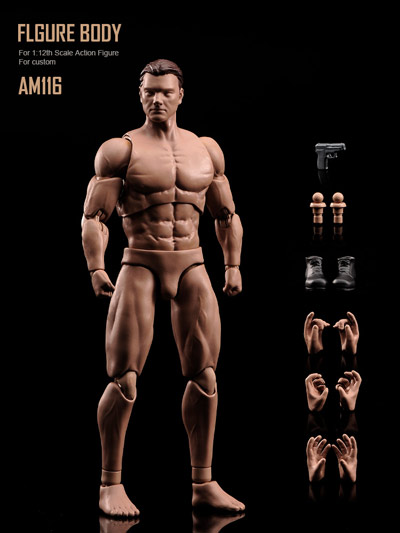 ADAM 1/12 男性 超可動 アクション フィギュア デッサン人形 AD01 ADAM】AD01 1/12 COMIC STYLE SUPER STRONG MALE BODY コミック