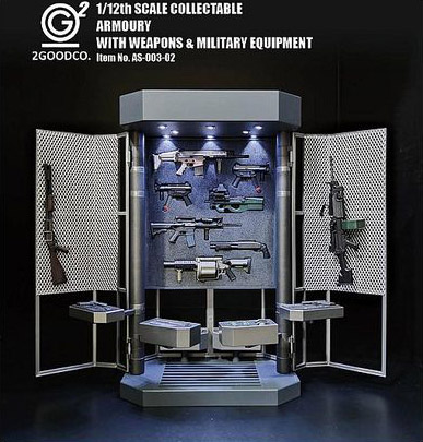 【2GOODCOMPANY】AS-003-20 1/12 ARMOURY With Weapons & Military Equipment