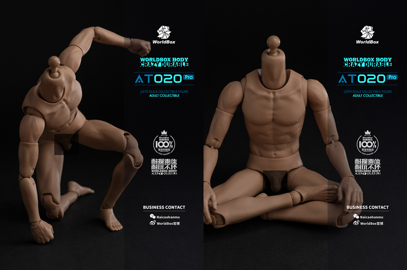 【WorldBox】AT020Pro 1/6 Upgrade universal body 汎用男性素体 細身 1/6スケール 男性ボディ素体
