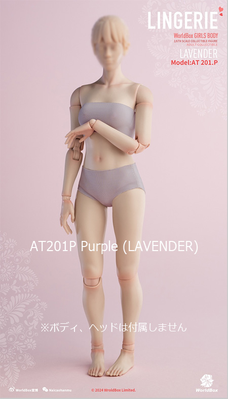 【WorldBox】AT201T/AT201P 1/6 LINGERIE Seamless Underwear 女性 ランジェリー アンダーウェア 1/6スケール 女性コスチューム セット