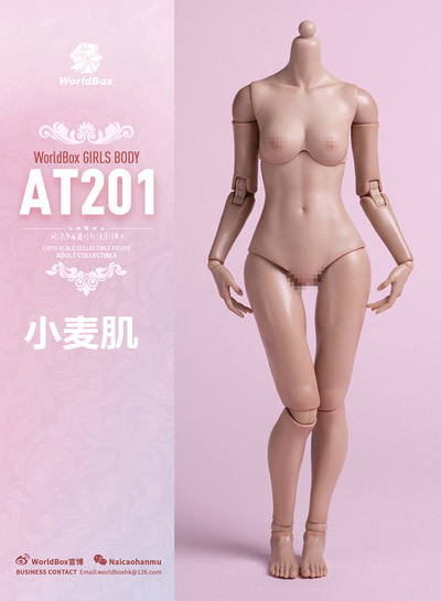 【WorldBox】AT201 1/6 Girl Body ガールボディ 1/6スケール 女性ボディ素体 デッサン人形