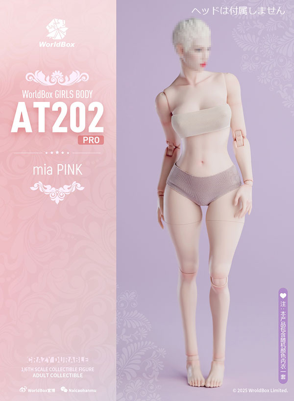 【WorldBox】AT202PRO 1/6 Girl Body ガールボディ 1/6スケール 女性ボディ素体 デッサン人形