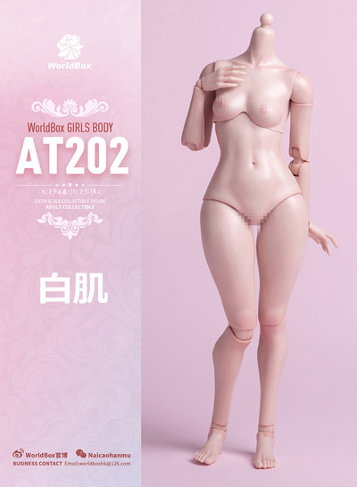 【WorldBox】AT202 1/6 Girl Body ガールボディ 1/6スケール 女性ボディ素体 デッサン人形