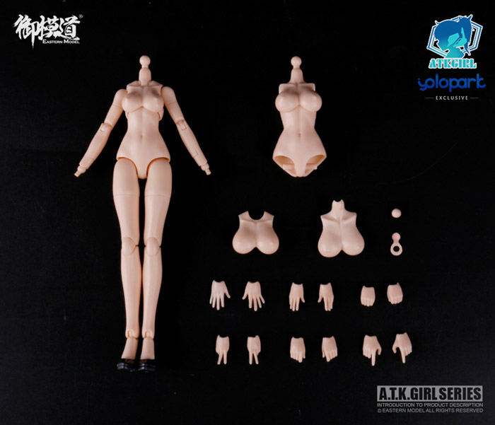 【EasternModel 御模道】EM2021005 1/12 Scale A.T.K. Girl Naked body 組み立て式プラスチックモデル