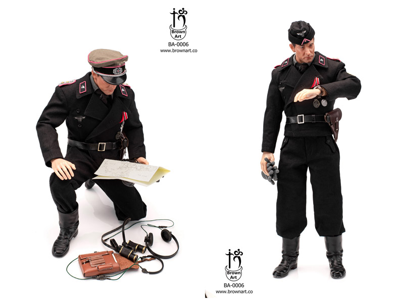 【BrownArt】BA-0006 BD/GD 1/6 WW2 German Armored Captain/Artillery Captain