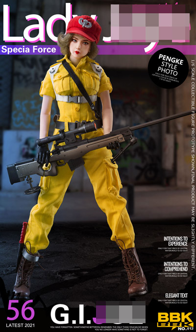 【bbk】BBK012 GI LADY 女性エージェント 1/6スケール女性ドールフィギュア