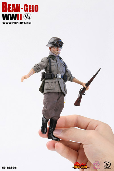 【POPtoys】BGS001 1/12 Bean Gelo Series Skinny guy--Franz WW2 ドイツ軍 フランツ 1/12スケールフィギュア