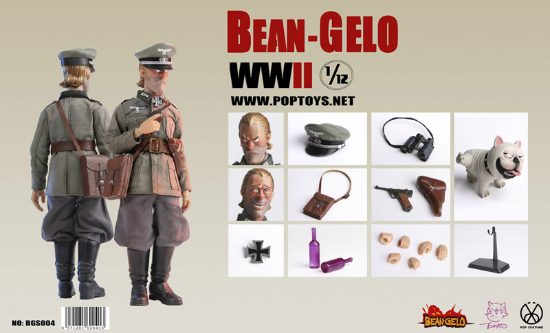 【POPtoys】BGS004 1/12 Bean Gelo Series Beautiful Westerwald Brand 美しきヴェスターヴァルト WW2 ドイツ軍 将校 ブラント