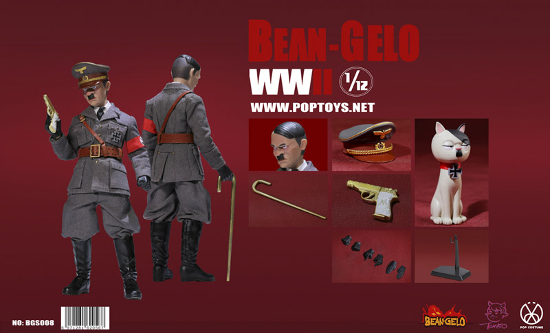 【POPtoys】BGS008 1/12 Bean Gelo Series Devil King Grey coat Version WW2 ドイツ軍 総統 グレイスーツ版 1/12スケールフィギュア