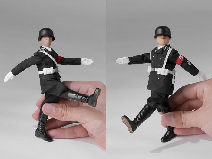 【POPtoys】BGS009 or BGS010 1/12 Bean Gelo Series Black SS Skinny / Fatso WW2 ドイツ軍 SS スキニー/ファットソ