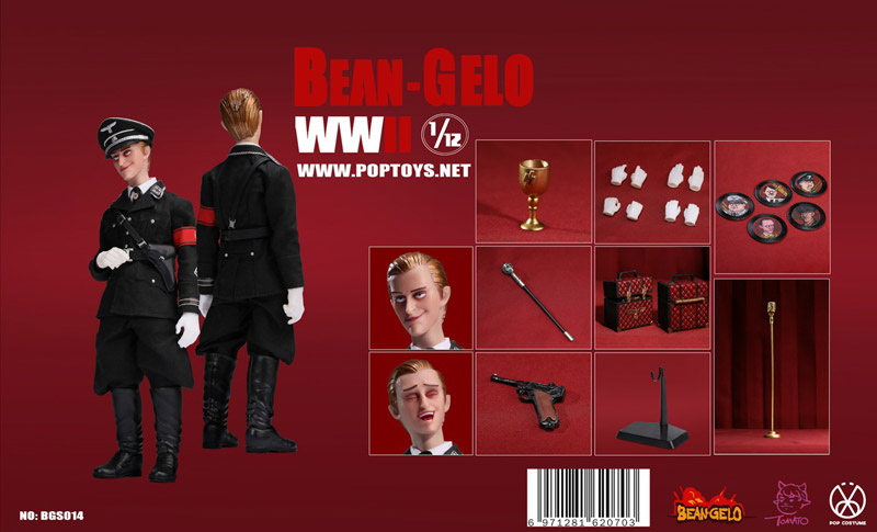 【POPtoys】BGS014 1/12 Bean Gelo Series Elegant man WW2 ドイツ軍 エレガントマン 1/12スケールフィギュア