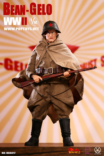 POPtoys】BGS017 1/12 Bean Gelo Series The working class soldier Kyle WW2  ソビエト連邦軍 労働者階級兵士 カイル 1/12スケールフィギュア