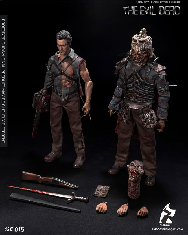 【BIGDOG STUDIO】SC014 SC015 THE EVIL DEAD Deluxe Edition 1/6スケール男性フィギュア 2体セット
