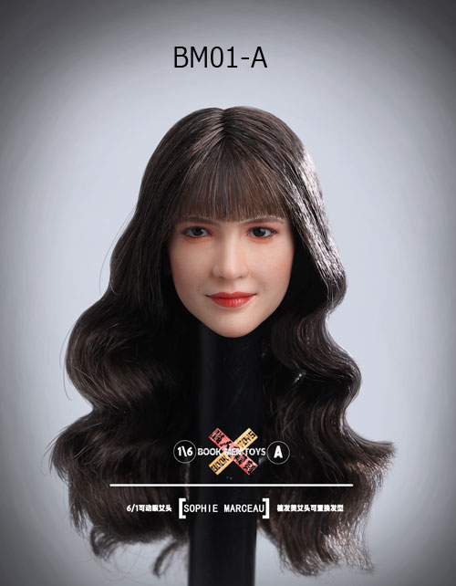 BOOK MEN TOYS】BM01 A/B/C/D 1/6 Female Head Sculpture with