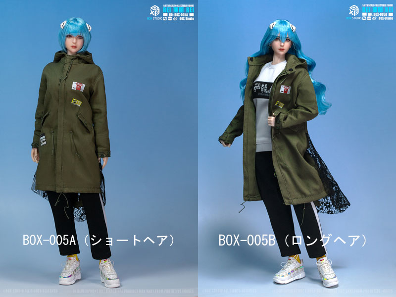 【BOXStudio】BOX-005A/B REIREI ロングコート美女 1/6スケール 女性ドール フィギュア