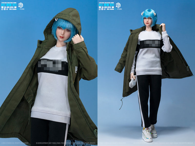 【BOXStudio】BOX-005A/B REIREI ロングコート美女 1/6スケール 女性ドール フィギュア